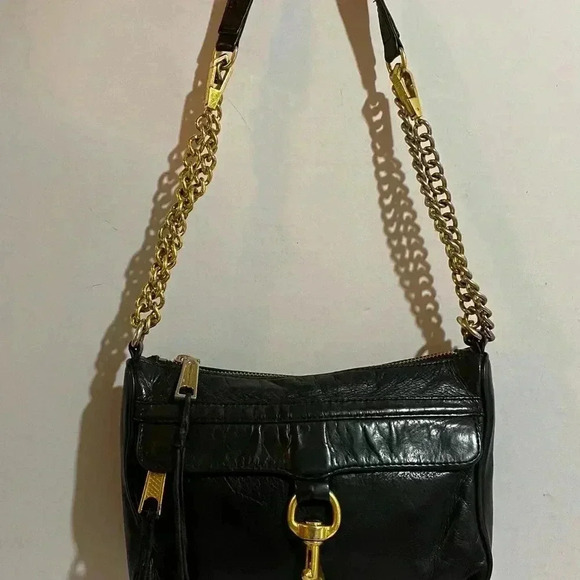Rebecca Minkoff black leather satchel handbag - Picture 7 of 12